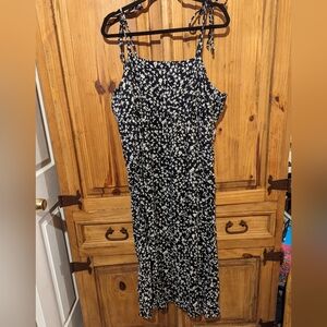 Tie strap maxi dress